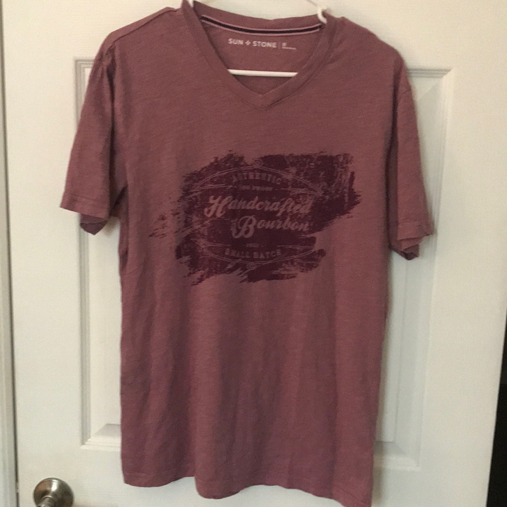 Sun + Stone Mens Shirt Bourbon Size M